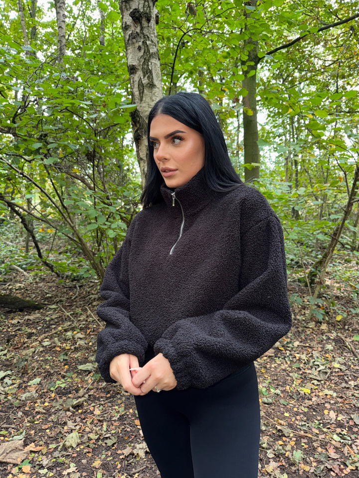 Asante Luxury Half Zip Fleece - Black