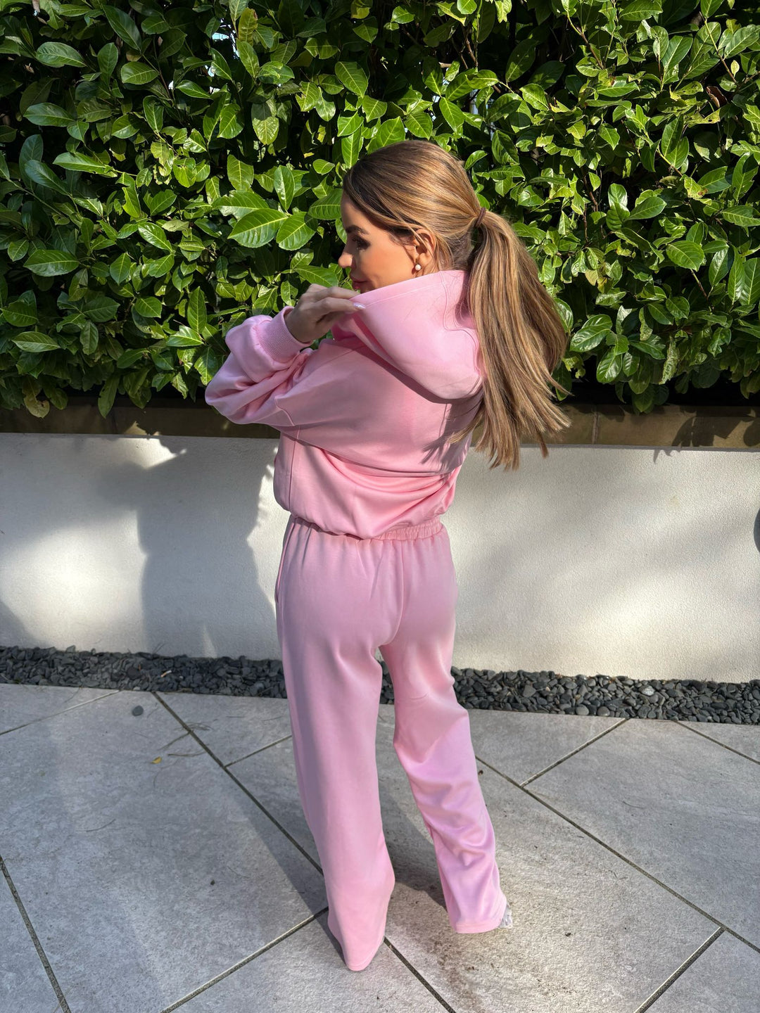Asante Flared Trousers - Baby Pink